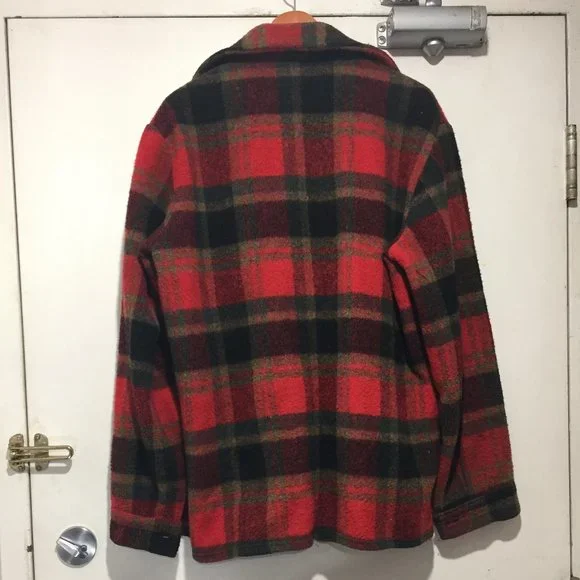 VINTAGE WOOL PLAID SHIRT JACKETS SIZE M - Picture 3 of 6